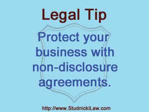 Protect your business with non-disclosure agreements